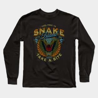 Snake Island cobra take a bite Long Sleeve T-Shirt